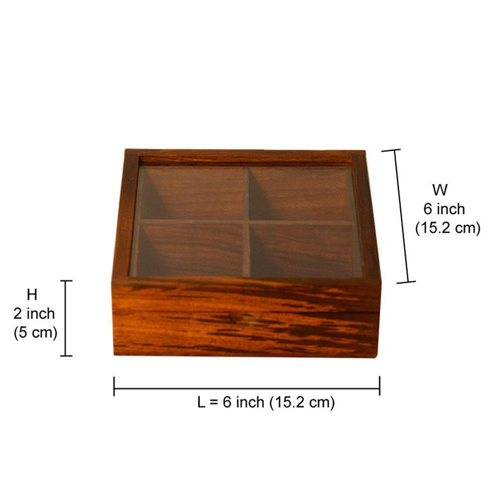 Wooden Spice Box | Wecomart - Buy Authentic Indian Handicrafts Online