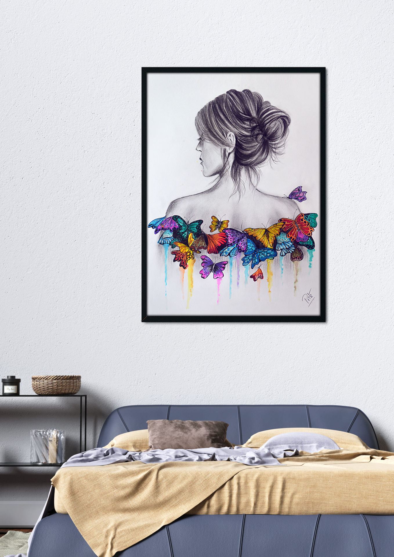 Hand Painted Butterfly Emotions | Wecomart - Buy Authentic Indian ...